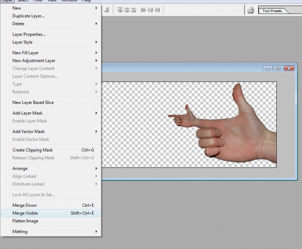 Creation of Fingerhand: Step 3